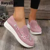 Dress Shoes Women Sneakers Mesh Breathable Floral Mother Shoes for Women Soft Solid Color Fashion Tennis Female Footwear Lightweight 2023 L230717