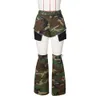 Ny designer camo shorts sommar kvinnor kamouflageshorts 2 st.