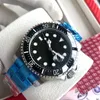 Luxury Mena Watch Sea-Dweller Ceramic Bezel 43mm Automatisk mekanisk högkvalitativ affär Casual Wristwatch Roll Titta på AAA Waterproof Batman Watch Sub Mariner