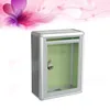 Gift Wrap 1pc Acrylic Letter Box Wall Mount Mailbox Complaint Lucency Small Size For Office Home