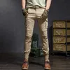 Mannen Broek Mode Hoge Kwaliteit Slanke Militaire Camouflage Casual Tactische Cargo Streetwear Harajuku Joggers Mannen Kleding Broek 230718