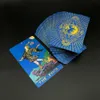 Activités de jeux de plein air 1 cartes de tarot de pont avec guide feuille d'or en plastique jeu de société étanche cadeau d'astrologie L734 230718