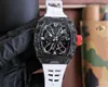 RichasMiers Watch Ys Top Clone Factory Watch Carbon Fiber Automatic Watch Swiss Movement Mechanical Top Quality designer men wrist watches superb rm3503L PSV53ER