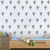 Wall Stickers Fashion Cactus Pattern 40 PCS / Set Kids Room Lovely DIY Sticker Nursery Bedroom Removable Art Mural NY-116