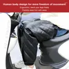 Moto Armure Chaud Genouillères Hiver En Cuir PU Garder Garde Thermique Leggings Pour Vélo Snowmobike Résistant Au Froid