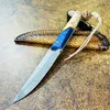 Speciale aanbieding C7152 Hoogwaardig vast mes VG10 Damascus-stalen mes Volledig gehard houten handvat Outdoor Kamperen Wandelen Survival Rechte messen