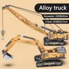 Diecast Model 5 Styles Tractor Toy Crane Excavator Bulldozer Engineering Car Классический автомобиль Crawler Truck Mall Alloy Plastic Boys Gift 230617