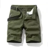 Mens Shorts Summer 100% cotton mens solid casual highquality business social shorts Bermuda loose luxury Khaki jogging 230718