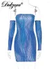 Casual Kleider Dulzura Herbst Stripped Sexy Y2K Kleidung Langarm Backless Tube Bodycon Mini Für Frauen 2023 Club Party Elegante Outfit