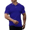 Heren Polo's Zomer Casual Solid Color Cotton T-Shirt Polo Shirt Men Mode Breathable Street Slim Short Sleeve Hoge kwaliteit tops