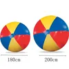 Sand Play Water Fun Enorm Jumbo Toys Uppblåsbara strandbollar 65 fot Blow Up Rainbow Color Balloons Summer Party Games Pool 230718