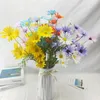 Dekorativa blommor Imitation Daisy Home Deco Bouquet Chamomile Wild Chrysanthemum Fake Dried Flower Dutch Ornament Pography Props