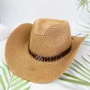 Berets Western Cowboy Hat Hommes et femmes peuvent prendre des sorties d'été du printemps