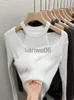 سترات النساء في الخريف والشتاء أزياء جوفاء مثير على شولد شولوفر pulover القصيرة القصيرة تصميم السترة السترة المحبوكة قميص القاع j230718