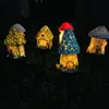Décorations de jardin LED Solaire Pelouse Lumière Multi Artisanat Miniature Fée Maison Alimenté Extérieur Décor Résine Cottage Lampe De Noël 230717