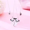 Pendant Necklaces 2023 Cartoon Panda Heart Broken Necklace BFF Couple Jewelry For Kids Girls Fashion Friendship Friends Gifts