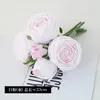 Dekorative Blumen Simulation Real Touch Feuchtigkeitsspendende Rose Künstlicher Blumenstrauß Hochzeit Party Dekoration Handholding Flore Branch Home