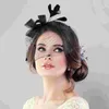 Bandanas Veil Lace Gloves Fascinator Clip Hat Womens Prom Banquet Proms Bowknot Wedding Bride White Mesh