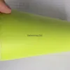 Film vinyle mat jaune Fluorescent vert pâle pour enveloppe de voiture avec enveloppe graphique de véhicule à bulles d'air 1 52x30m rouleau 283Z