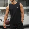 Camisetas sin mangas para hombres Chaleco de culturismo de malla de verano para hombre Ropa de gimnasia de secado rápido Camiseta sin mangas deportiva Camiseta sin mangas de baloncesto Camiseta sin mangas con estampado de marca Fitness 230717