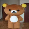 2019 بيع Janpan Rilakkuma Bear Mascot أزياء البالغين بحجم عالي الجودة حفلة عيد الهالوين 255T