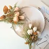 Decorative Flowers Artificial Flower Hybrid Bouquet Hydrangea Fake DIY Home Table Decoration Craft Wreath Supplies Wedding Rose