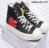 Casual Hommes Chucks Taylors All Star 70 Hi Taille 5 11 Chaussures de course Us 5 CDG Designer Comme des Garcons PLAY Sneakers Femmes Us5 Trainers Love Peach Youth True heart