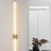 Candeeiro de parede moderno LED arandela para casa corredor escada faixa de luz nórdica sala de estar fundo quarto iluminação de cabeceira