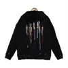 Felpa con cappuccio firmata Mens Tassel Letters A miri Felpa con cappuccio Uomo Donna Luxury A miri Felpa con cappuccio oversize a maniche lunghe con cappuccio Pullover Fashion Streetwear Sweatershirt