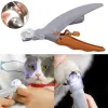 Pet Dog Cat Nail Clipper Cutting Machine Beauty Scissors Animal Cats Locks LED Light Nails Trimme Claw Nail Scissor Grooming Wholesale 0718