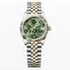 Damer i högsta kvalitet Kvinnor Titta på Motiv Diamond 31mm Women's Datejust Two Tone Oyster Band Sapphire Dial Automatic Movement Mechanical Watches Wristwatches R6