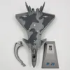Aircraft Modle Chinese Air Force J-20 Aircraft 1/100 Class Air Force Die Casting Model Alloy AirlineToy Metal Simulator Fighter 230717