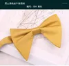 Bow Ties Men's Solid Color Big Tie Tuxedo Korean Black Dress Horn Groom Suit White