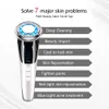 Dispositivos de cuidados faciais EMS Cool Massager Vibração sônica Ion LED Pon Anti-envelhecimento Rejuvenescimento da pele Lifting Apertar Cuidados com a pele Dispositivo de beleza 230617