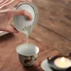 Teaware set rese te -set gaiwan för komplett keramisk tekanna tekopp dricks kinesiska stil hemmakontor dekorativ kungfu gåva