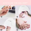 Sèche-ongles BNG 48W 30s 60s Led Light Sèche-ongles Lampes à ongles UV LED Gel Lampe DIY Nail Art Machine Réglable Temps Capteur Intelligent 230718