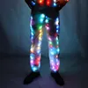 Pantalon d'éclairage LED créatif imperméable à l'eau danse fête de Noël vêtements lumineux2550