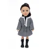 人形18インチすべてのシリコンリサイクルされたベビードールは、ダイレクト230717のために人形に同行するために使用される人形のおもちゃの贈り物に服を着る長いストレート髪の長いストレートヘア