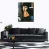 Naakt portret canvas kunst Jeanne Hebuterne Amedeo Modigliani schilderij handgemaakte reproductie badkamer decor