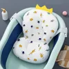 Badkuipen Zitjes Babybadje Ondersteuning Mat Opvouwbaar Bad Douchekussen Born AntiSlip Soft Floating Water Pad 230718