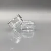 3 мл мини -пластиковые банки 5 грамм косметические контейнеры для образцов крошечные прозрачные круглые горшки с винтовыми крышками apgqj