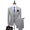 Suit Erkekler Klasik 3 Parçası Artı Boyut S-6XL Lüks Gelinlik Takımları Erkek İnce Fit Erkek Smokin Blazers348t