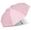 Umbrellas Mini Foldable Travel Umbrella Rainproof Sunscreen Dual-use Portable Small Canopy UV Parasol Men's Women Windproof Beach
