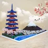 Blocks 6500pcs+ Fujiyama Micro Building Blocks Fuji Mount Tower Model Assemble Diamond Bricks Kids Creative Toy Boys Girls Gifts R230718