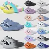 Shark Slides Slipers Sandals Mens Женские галстуки краситель Bule Haze Rainbow Fashion Outdoor Novisty Slippers Пляжные гостиничные гостиничные кроссовки Размер 36-45