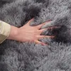 Carpets Nordic Lounge Fluffy Non-slip Mixed Dyed Carpet Living Room Bedroom Center Carpet Black Gray Pink Blue Large Size Hair Rugs R230718