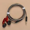 Fone de ouvido plano de 3,5 mm Jack Heavy Bass Unidade de alto-falante de 15 mm Fones de ouvido com fio 120 cm