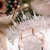 Haar Clips Tiara's En Kronen Bruiloft Accessoires Bruids Hoofdtooi Engagement Ornamenten Kristal Diademen Pageant Coronets Gift QS33