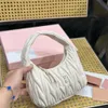 Fashion Women Handbags Meui Pleated Leather Hobo Bags Shoulder Bags Luxury Dumpling Bag with Box Designer Bags Lady Elegant Luna Purse