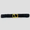 Diseñador Fashion Letter Metal Sheep Cuero Cinturones elásticos Ancho de 3.0 cm Class de ropa versátil Decoración Cinturón de decoración de alta calidad